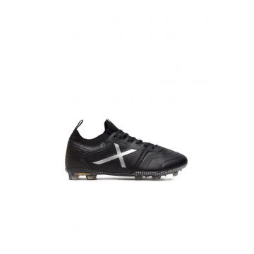 Ghete fotbal -  37931 - Piele ecologica - Negru