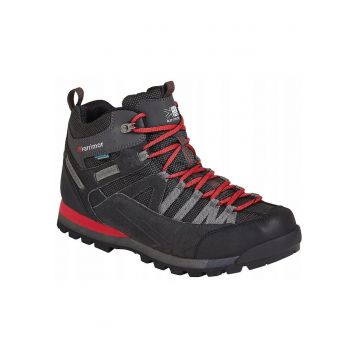 Ghete trekking -  Piele/Plastic - Negru/Rosu