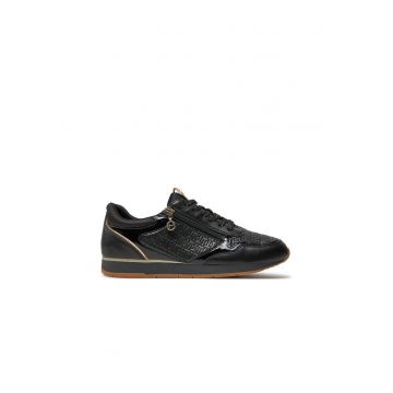 Pantofi sport dama -  304120 - Piele ecologica - Negru -