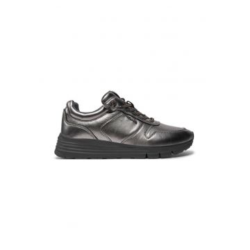 Sneakers 1-23730-41 Argintiu -  Piele lacuita