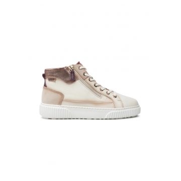 Sneakers W4Z-8584C2 Alb -  Piele lacuita