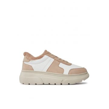 Tenisi dama  303526948 - Piele naturala/Piele nabuc - Bej/Alb