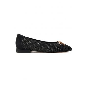 Tenisi dama  303662615 - Piele naturala - Negru