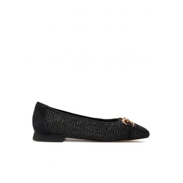 Tenisi dama  303662615 - Piele naturala - Negru