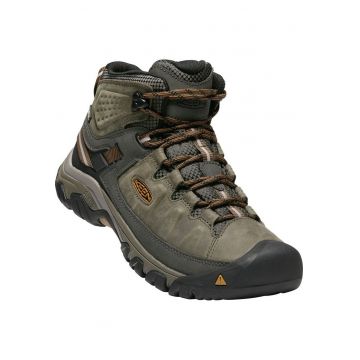 Bocanci de trekking pentru barbati - Targhee III MID WP - Piele naturala - Masliniu inchis/Maro auriu Bocanci de trekking pentru barbati - Targhee III MID WP - Piele naturala - Masliniu inchis/Maro auriu