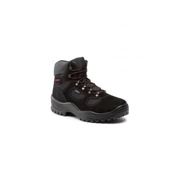 Pantofi trekking barbati -  209128208 - Piele naturala - Negru