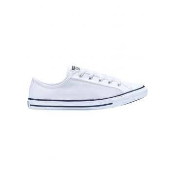 Tenisi -  Chuck Taylor All Star Dainty din piele - model Low Top - Alb