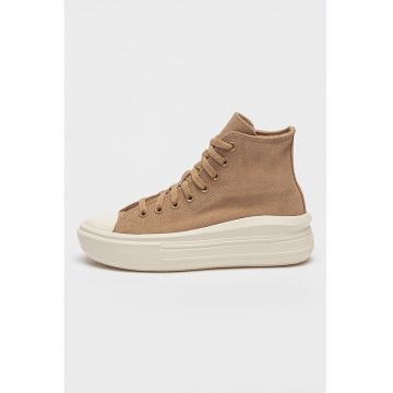 Tenisi inalti din piele intoarsa Chuck Taylor All Star