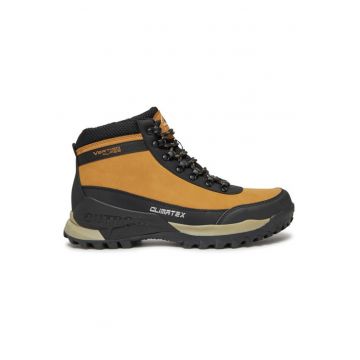Bocanci trekking barbati  Alpes - 304392139 - Piele ecologica - Bej