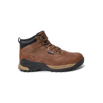 Bocanci trekking barbati  Alpes - 304392313 - Piele ecologica - Maro