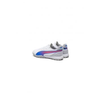 Ghete de fotbal barbati  304532344 - Piele ecologica - Alb