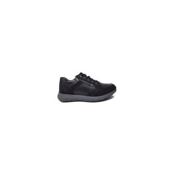 Pantofi sport barbati  304274213 - Piele naturala - Negru