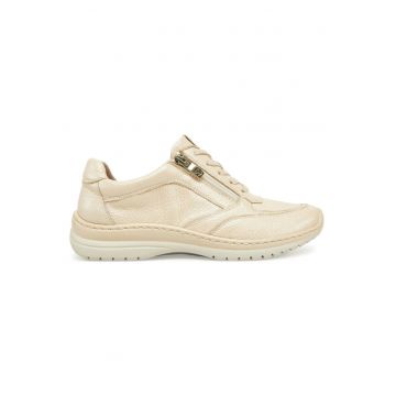 Pantofi sport dama  304664205 - Piele naturala - Bej