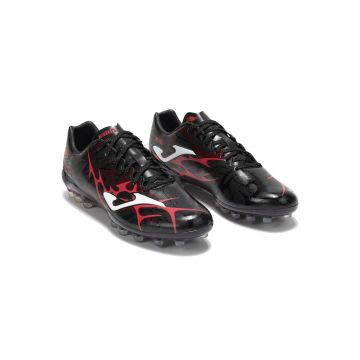 Ghete de fotbal  Supercopa 2531 AG - piele ecologica - pentru gazon artificial - negru/rosu