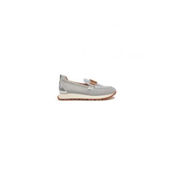 Pantofi dama  305055293 - Piele naturala - Argintiu