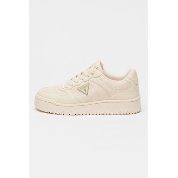 Pantofi sport de piele ecologica si material textil