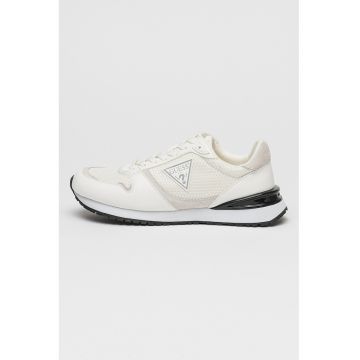 Pantofi sport de plasa si material sintetic cu logo