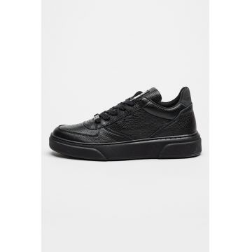 Pantofi sport flatform de piele cu logo Brent