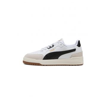 Pantofi sport Shuffle Dowtown cu detalii din piele intoarsa