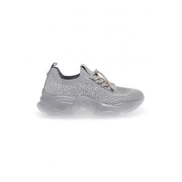 Pantofi sport slip-on din plasa cu strasuri Meter