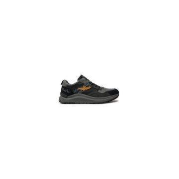 Pantofi sport barbati  304604812 - Piele naturala - Negru