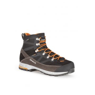 Pantofi sport barbati Trekker Pro GTX -  Piele intoarsa/Poliuretan - Negru/Portocaliu - 10 UK/