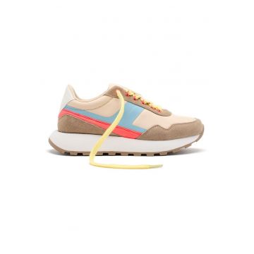 Pantofi sport cu garnituri din piele Athol - Bej