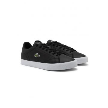 Pantofi sport din piele cu garnituri din material sintetic
