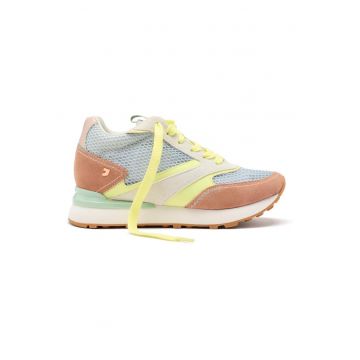 Pantofi sport din plasa cu garnituri din piele Larrabee - Gri