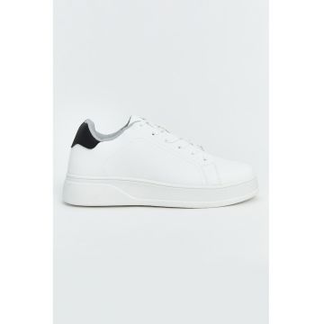 Pantofi wedge de piele ecologica