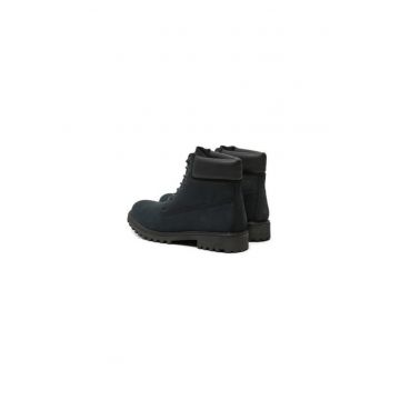 Bocanci de drumetie barbati  SMD4101-001-D01 - Piele naturala - 41 EU - Negru/Bleumarin