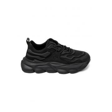 Pantofi sport cu talpa cu model masiv Toby - Negru