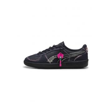 Pantofi sport de piele cu cusaturi contrastante