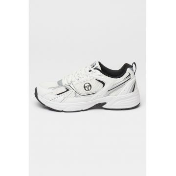 Pantofi sport din material sintetic cu insertii de plasa
