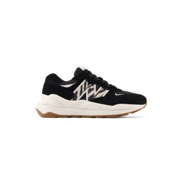 Pantofi sport din piele intoarsa cu detaliu logo 57/40