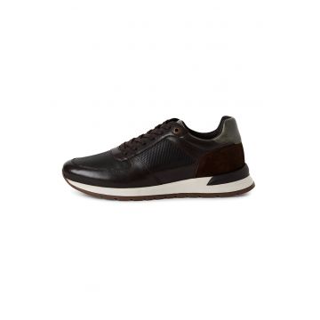 Pantofi sport wedge de piele
