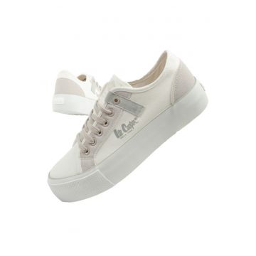 Tenisi cu platforma  [LCW-25-31-3479L] - albi.
