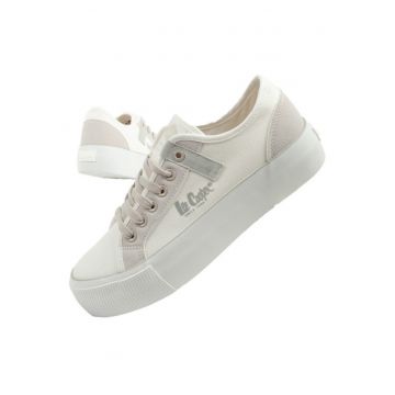 Tenisi cu platforma  [LCW-25-31-3479L] - albi