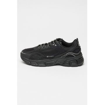 Pantofi sport cu garnituri din piele ecologica Fluo