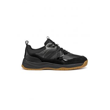 Pantofi sport cu insertii de piele intoarsa