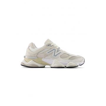Pantofi sport de piele cu insertii de plasa 9060