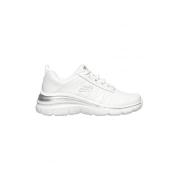 Pantofi sport de piele ecologica cu garnituri de piele Fit-Effortless