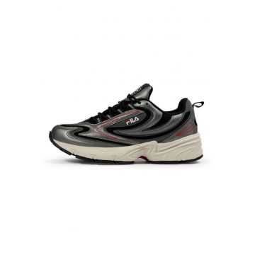 Pantofi sport de piele ecologica cu insertii de plasa Actix Retro
