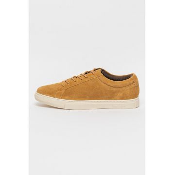 Pantofi sport de piele intoarsa cu logo