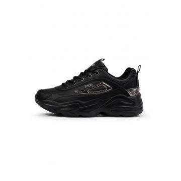 Pantofi sport demi-wedge cu detalii cu aspect metalic