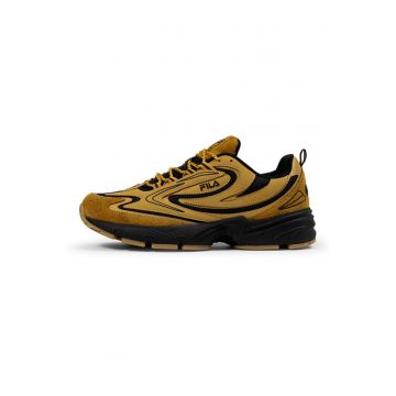 Pantofi sport demi-wedge cu garnituri din piele