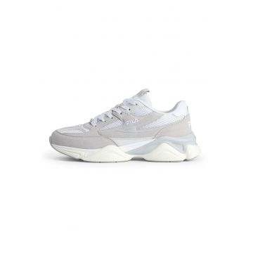 Pantofi sport demi-wedge cu insertii de plasa