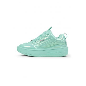 Pantofi sport flatform cu aspect metalic