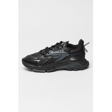 Pantofi sport cu garnitura din piele nabuc Neo Tech