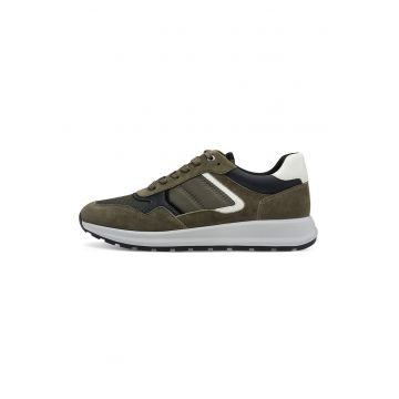 Pantofi sport cu insertii din piele intoarsa